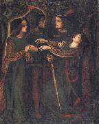 Dante Gabriel Rossetti How They Met Themselves Spain oil painting artist